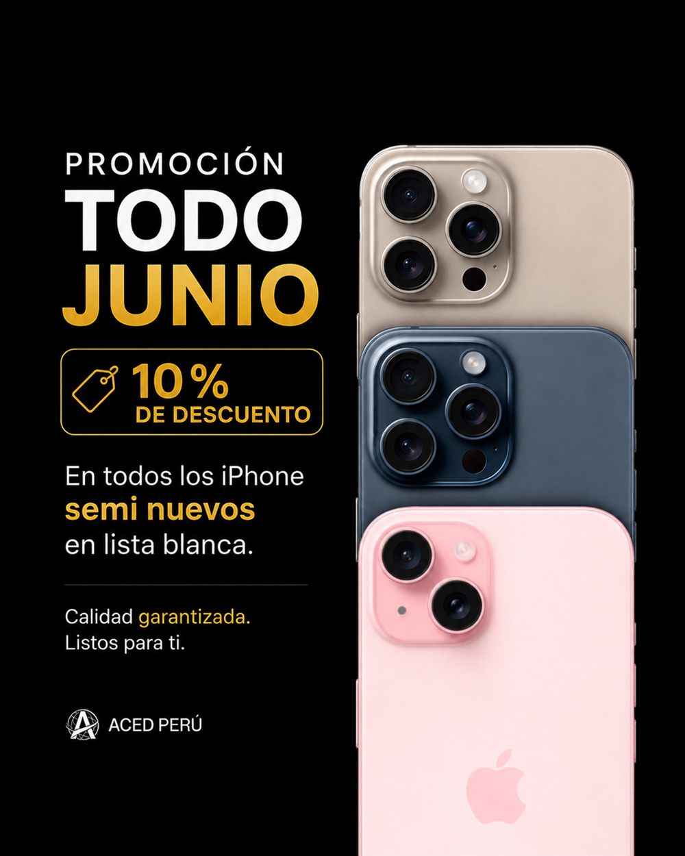Promoción iPhones ACED Perú